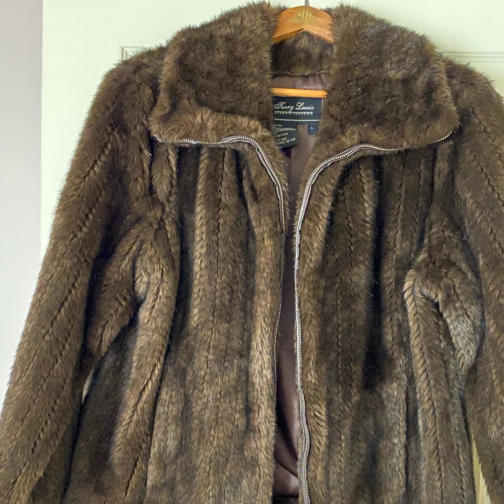 Terry Lewis faux fur jacket